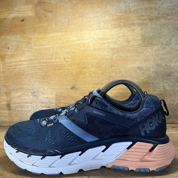 Hoka One One Gaviota 2 CUSHIONED Womens Size 9.5 Running Shoes Sneakers Blue - Picture 3 of 11